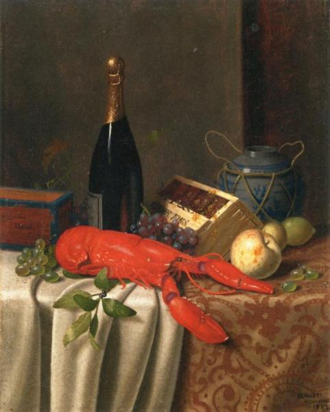 Still Life With Lobster by William Michael Harnett