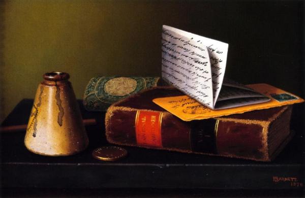 Still Life With Universal Gazetteer by William Michael Harnett