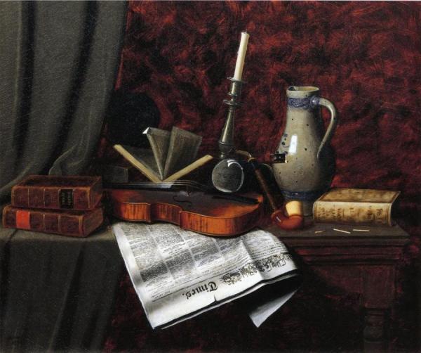 Still Life With Violin by William Michael Harnett