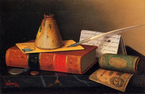 Still Life: Writing Table by William Michael Harnett