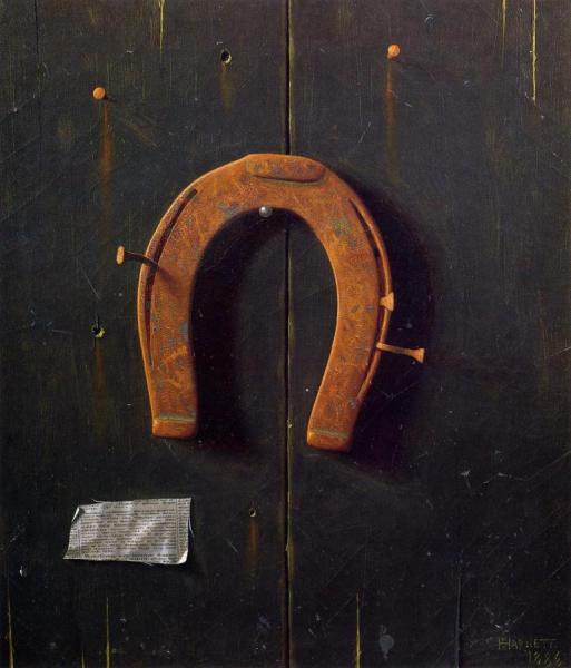 The Golden Horseshoe by William Michael Harnett