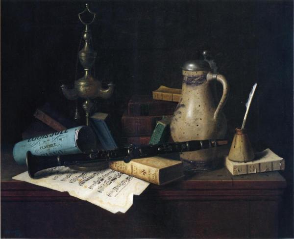 The Professor's Old Friends by William Michael Harnett Oil Painting Reproductions