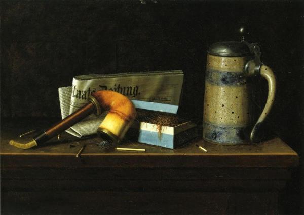 With The Staatszeitung by William Michael Harnett Oil Painting Reproductions