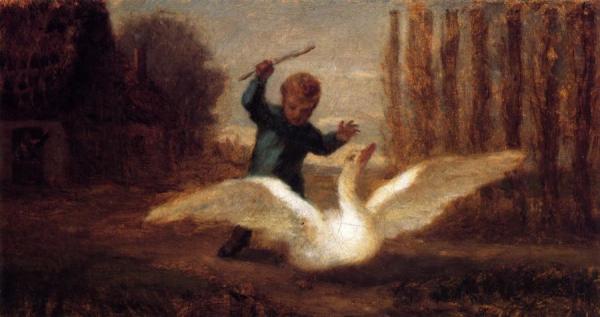 Chasing The Goose by William Morris Hunt