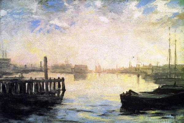 Gloucester Harbor by William Morris Hunt