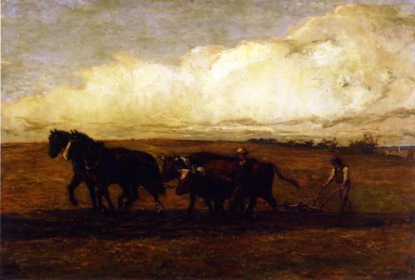 William Morris Hunt Plowing