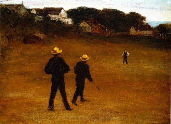 The Ball Players by William Morris Hunt