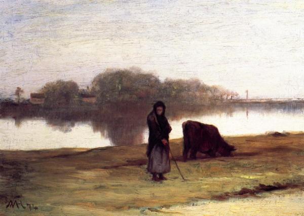 William Morris Hunt Woman With Cow