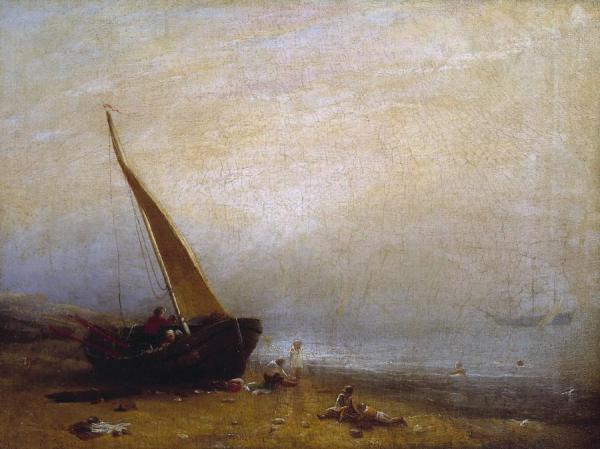 A Sea Shore by William Mulready Oil Painting Reproductions