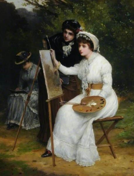 William Oliver Sketching From Nature