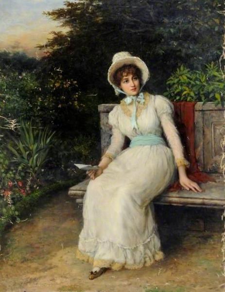 The Letter by William Oliver Oil Painting Reproductions