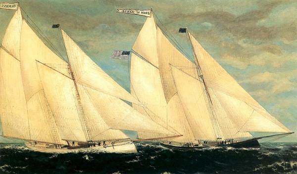 The John Mcmanus And The Carrie C. by William Pierce Stubbs Oil Painting Reproductions