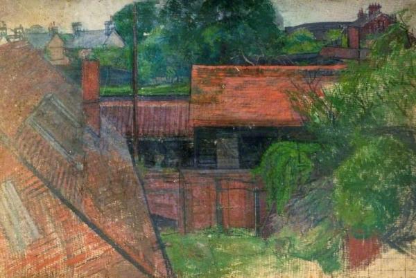 Farm Buildings by William Ratcliffe Oil Painting Reproductions