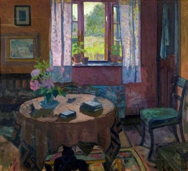 Old Cottage At Worth, Sussex by William Ratcliffe