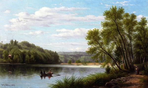 On The Croton River, Sing Sing, New York by William Rickarby Miller Oil Painting Reproductions