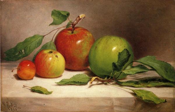 William Rickarby Miller Still Life - Study Of Apples