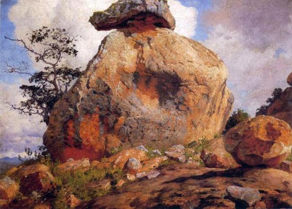 A Rock On The Lukenia Hills by William Robinson Leigh