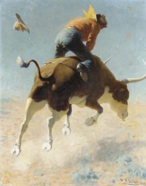 A Wild Texas Steer by William Robinson Leigh