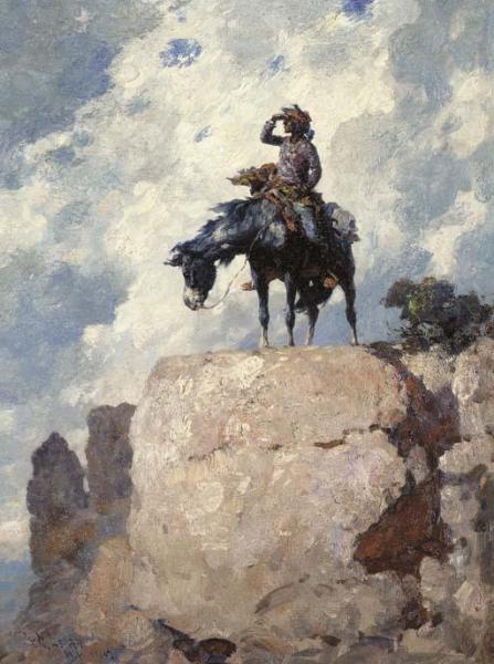 Navajo Scout by William Robinson Leigh Oil Painting Reproductions