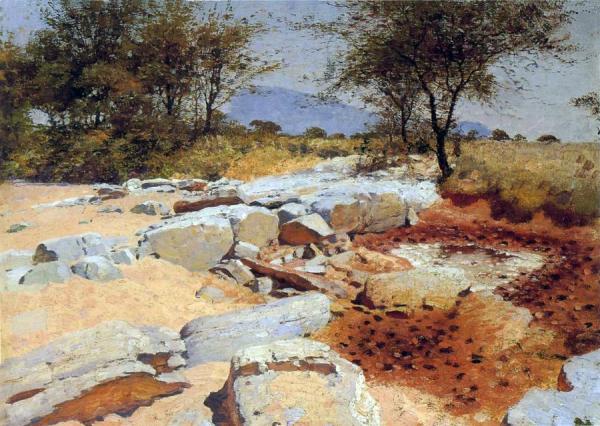 Northern Waso Nyiro Waterhole by William Robinson Leigh