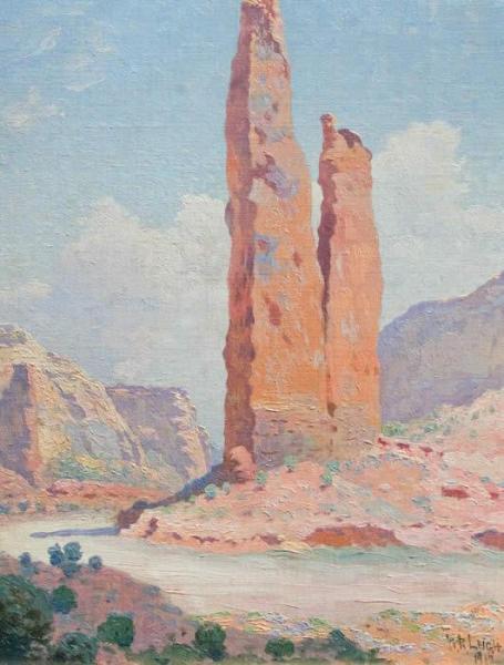 Obelisk In The Canyon De Chelly by William Robinson Leigh Oil Painting Reproductions