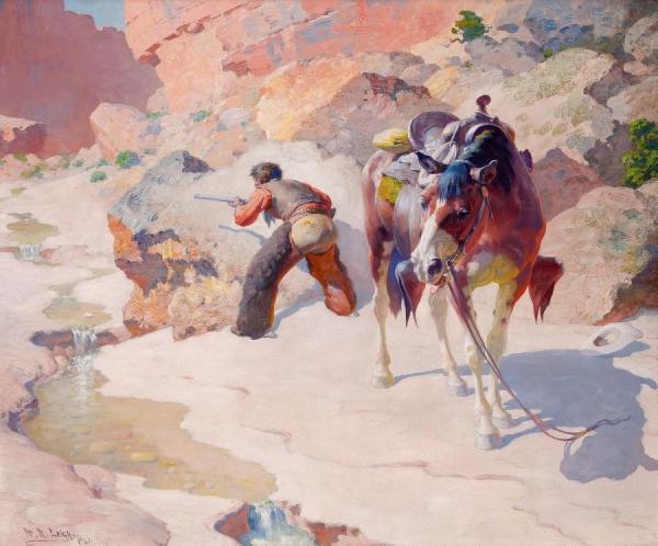 Renegade At Bay, 1941 by William Robinson Leigh