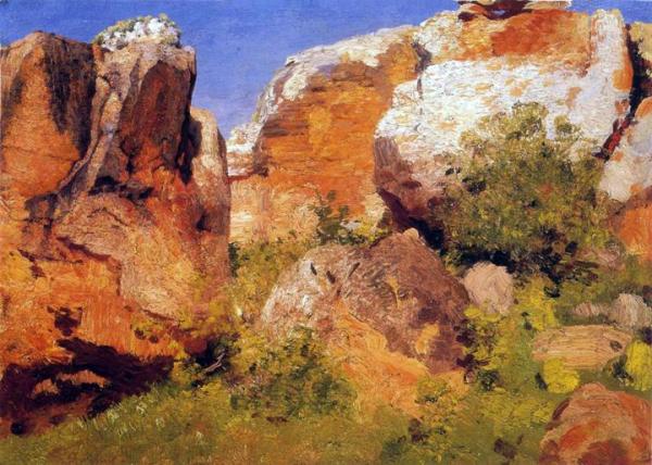 Rocks At Lukenia Hills by William Robinson Leigh