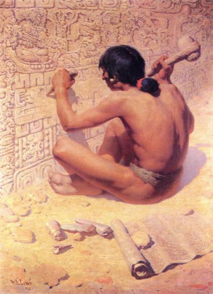The Maya Historian by William Robinson Leigh