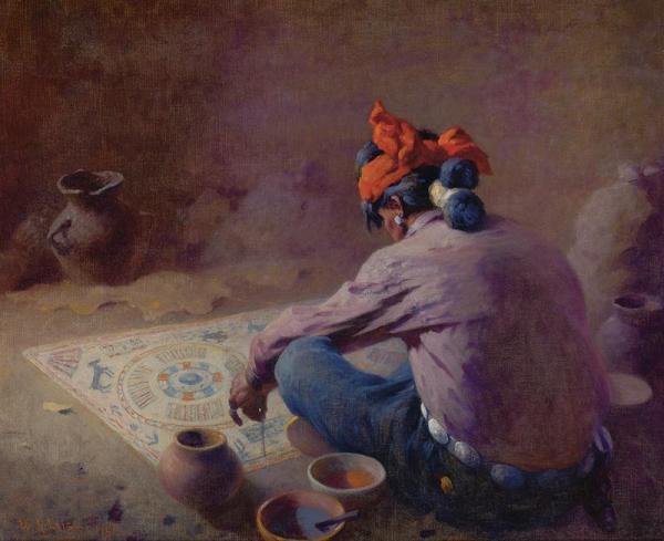 The Sand Painter by William Robinson Leigh