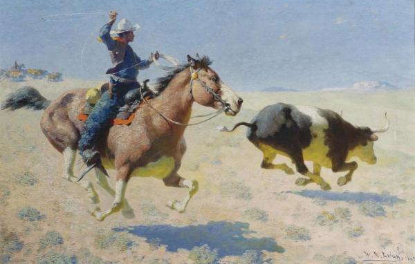 The Troublemaker by William Robinson Leigh