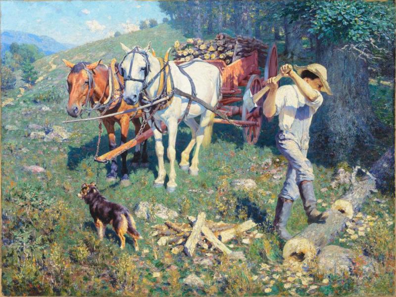 West Virginia Woodchopper by William Robinson Leigh