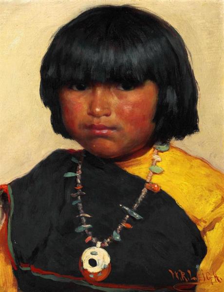 Zuni Girl by William Robinson Leigh Oil Painting Reproductions