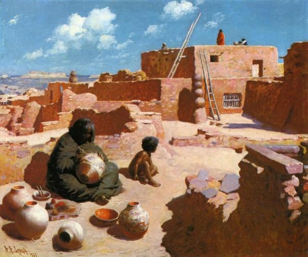 Zuni Pottery Painter by William Robinson Leigh