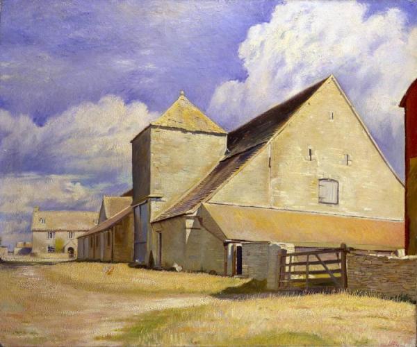 Barn At Cherington, Gloucestershire by William Rothenstein