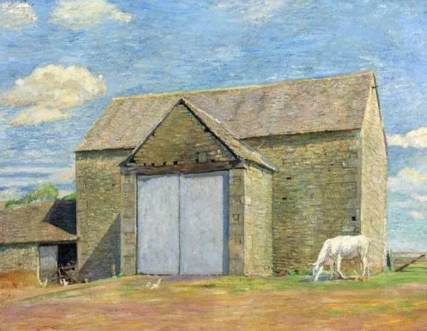 Barn At Far Oakridge, Gloucestershire by William Rothenstein