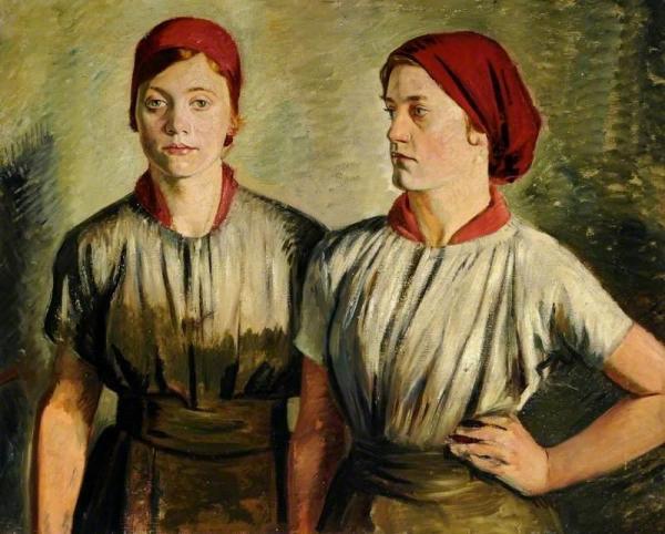 Buffer Girls by William Rothenstein Oil Painting Reproductions