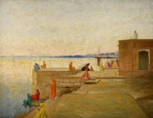 Evening In Benares, India by William Rothenstein