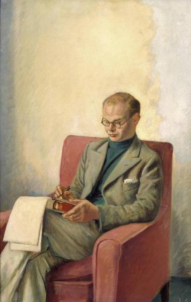 Portrait Of Sir John Rothenstein by William Rothenstein