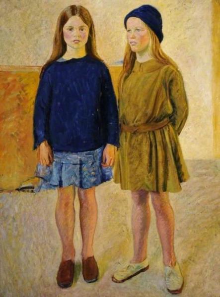Rachael And Betty by William Rothenstein Oil Painting Reproductions