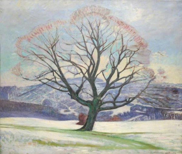 Wych Elm In Winter by William Rothenstein