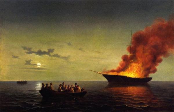 Great Lakes Marine Disaster by William Ruthven Wheeler Oil Painting Reproductions