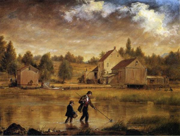 Catching Crabs by William Sidney Mount Oil Painting Reproductions