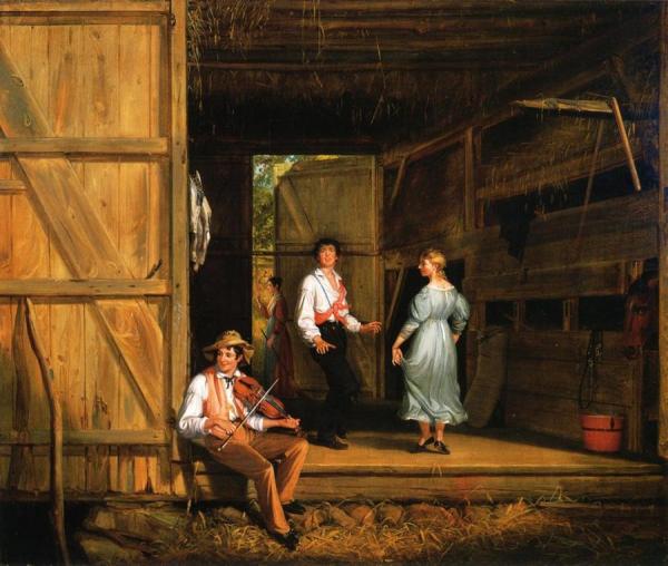 Dancing On The Barn Floor by William Sidney Mount