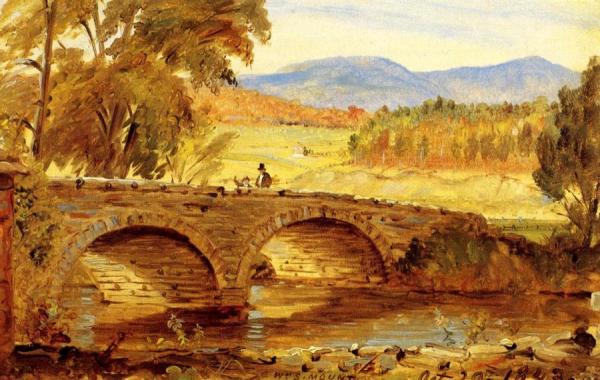The Stone Bridge by William Sidney Mount Oil Painting Reproductions