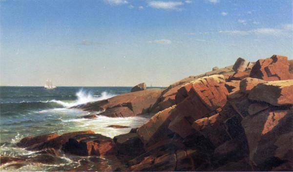 Indian Rock, Narragansett, Rhode Island by William Stanley Haseltine