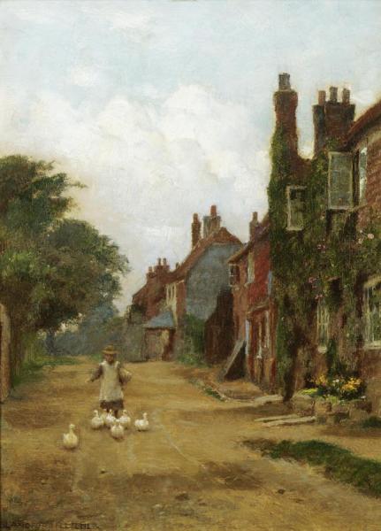 At Winchelsea, Sussex by William Teulon Blandford Fletcher