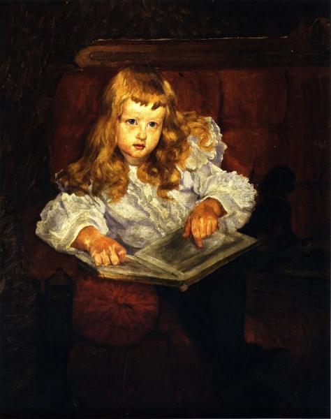 Oil Study For Portrait Of Joseph Norris Dowlin by William Trego