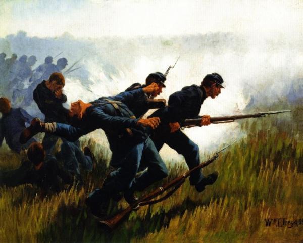 Study For 'the Rescue Of The Colors' by William Trego