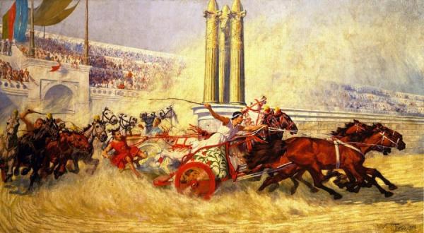 William Trego The Chariot Race From Ben Hur