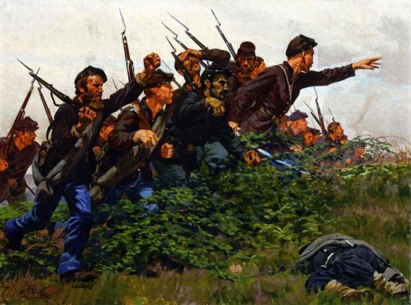 William Trego Union Soldiers In Combat